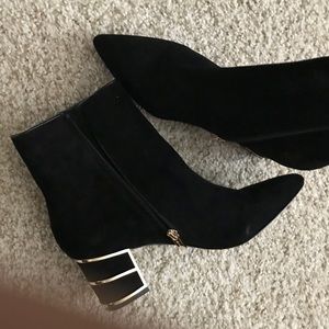 Suede ankle boots